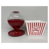 Candy Dispenser, Popcorn Bucket