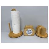 Paper Towel Holder, Coaster and Salt and Pepper