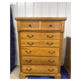 5 Drawer Oak Wooden Dresser