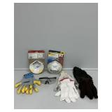 Sanding Respirator Masks, Safety Glasses, Gloves