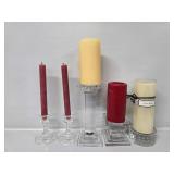 Shannon Crystal Square Candle Holder, Waterford