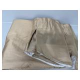 Soft Gold Draperies with Valance , lined
