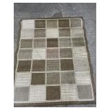 Area Rug Brown Tones 5x7