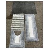 Assorted Rugs Gray Tones (5)