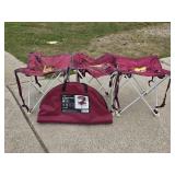 CMU Fabric Tables(3), Round Foldable CMU Table