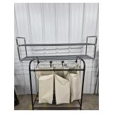 Divided Hamper on Wheels, Shoe Rack