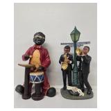 African American Jazz Figurines(2)