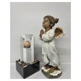 Praying Angel Figurine, Table Top Fountain