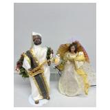 Fiber Optic Angel Tree Topper, African Santa