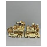 African Santa Riding A Sleigh With Toys