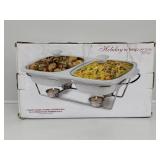 Double Covered Casserole Dish Warming Rack
