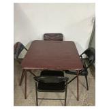 Folding Table With 4 Chairs