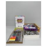 Colored Pencils, Coloring Books, Puzzle