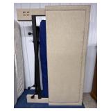 Cream Push Pin Full Size Bed