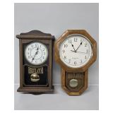 Wooden Regulator Wall Clock, Faux Wooden