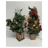 Tabletop Decorated Trees (2)