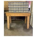 Wooden Bench and Organizer
