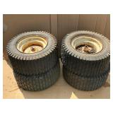 4 Tires On Rims 20X8.00-10