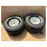 2 Tires On Rims 20X10.00-8