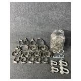 Tower Hose Clamps, Chain Shackle, Hitch Pins