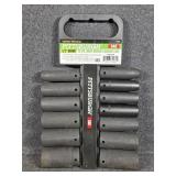 Pittsburgh SAE 1/2" Drive Impact Socket Set