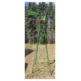 Metal 8 FT John Deere  Decorative Windmill