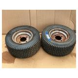 2 Tires On Rims 16X6.50-8 NHS