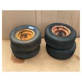 4 Tires On Rims  16X6.50-8 NHS