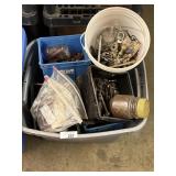 Bolts, Washers, Nuts in a tote