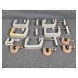 Anvil Bean Clamps(5), Aluminum C-Clamps(5)