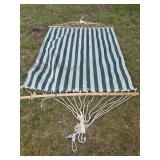 Green Striped Hammock- No Frame