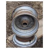 2 Metal Lawnmower Rims