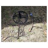 Metal Bench Ends, Metal Umbrella Holder