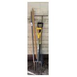 4 Tine Spading Fork, Garden Fork, Shovel,Rake