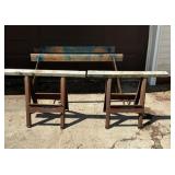 Hirsh Iron Horse II Folding Sawhorses & 1 Sawhorse