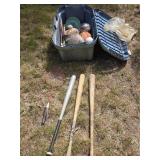 Basketballs, Bats, Badminton Racks, Frisbee, Bats,