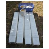 White Plastic Containers W/Lids & Tub No Lid