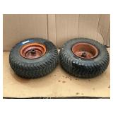 2 Tires On Rims 18x6.50-8 NHS