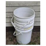 5 Gallon Buckets (3), Smaller Bucket(1)