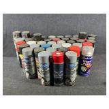 42 Cans Of A Spray Paint Assortment