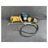 Air Hose with Nozzle, Ball Float Trap