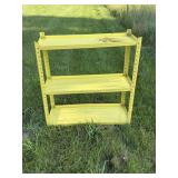 Metal Yellow Shelving Unit