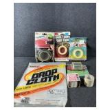 Drop Cloth, Assorted Tapes