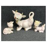 Ceramic Cow & Calf Figurines