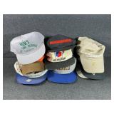 Variety selection of different ball caps