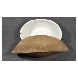 Copper Scale Scoop, Enamel Wash Basin