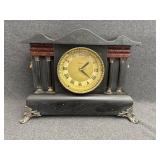 United Clock Black Electric Mantle Clock