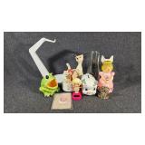 Ceramic Banks(2), Ceramic Figurines, Cruet