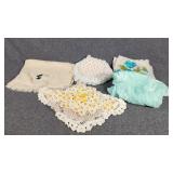 Table Runners, Crocheted Doilies, Handkerchiefs