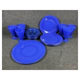 Anchor Hocking Fire-King Rainbow Collection,  Blue